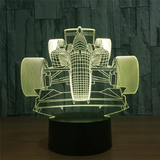 Cool Formula Racing Car 3D Led Night Light Lamp, Top Smart Design