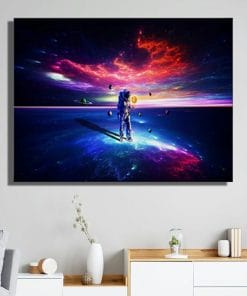 Astronaut Exploring Space - One Panel Canvas Wall Art