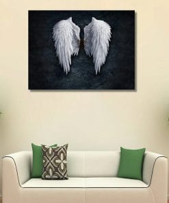Banksy Angel Wings - One Panel Canvas Wall Art