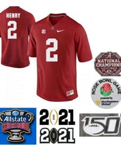 Alabama Crimson Tide #2 Derrick Henry Color Stitched Jersey Red