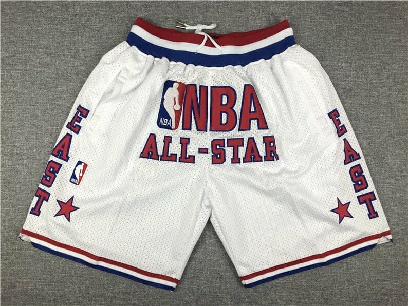NBA Shorts All Star Men Vintage Short Stitched White