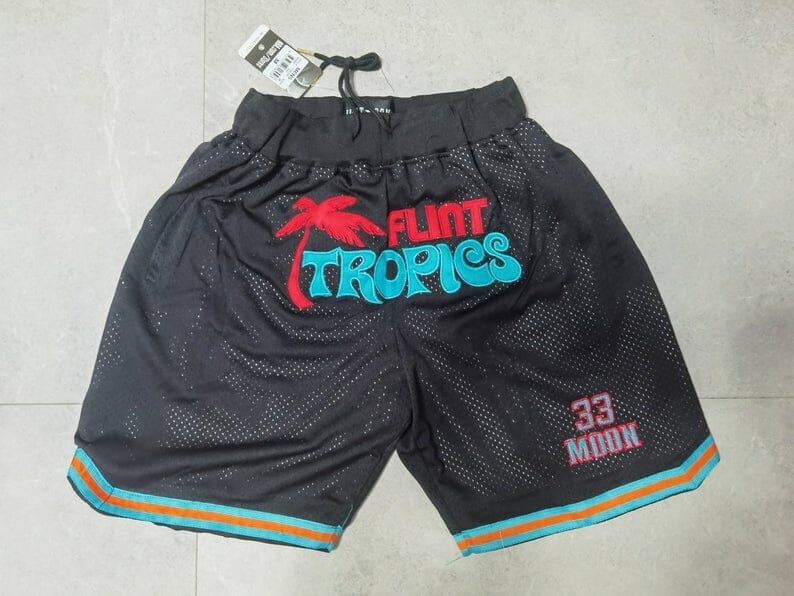 Flint Tropics 33 Moon Men Shorts Vintage Short Stitched Black - Top Smart  Design