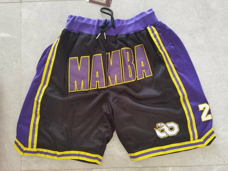 Mamba Men Shorts Vintage Short Stitched Black - Top Smart Design
