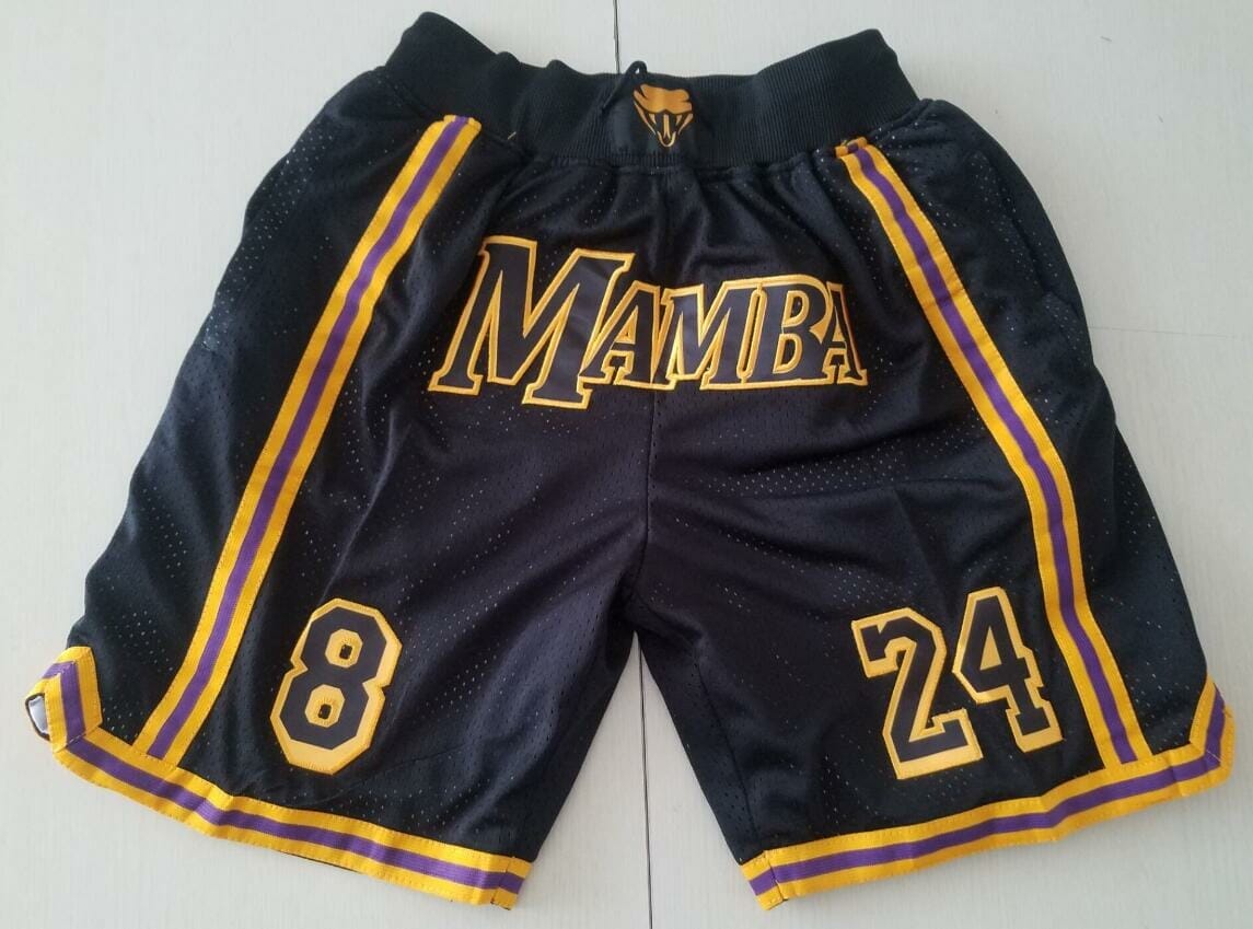 black mamba jersey shorts