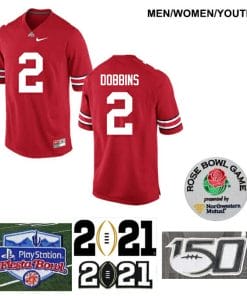 Ohio State Buckeyes #2 J.K. Dobbins NCAA College Football Jersey Red