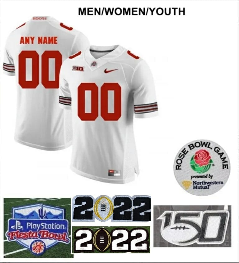 Best Seller NCAA Jerseys Custom Osu Football Jersey Name and Number Ohio State Buckeyes College White