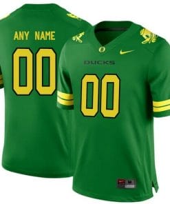 Oregon Ducks Football Jersey Custom Name and Number College Green Stitched