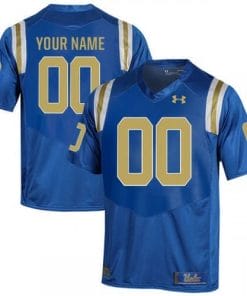 Custom UCLA Football Jersey Blue Name and Number College