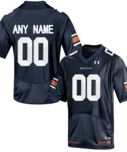 Custom Auburn Football Jersey Name and Number NCAA College Navy