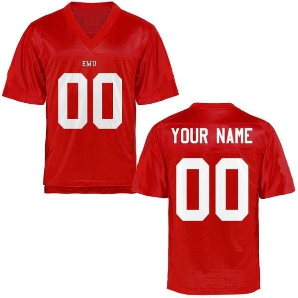 Custom Made College Football Jersey Eastern Washington Name and Number Style Red