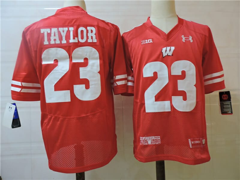 Jonathan Taylor Wisconsin Jersey Badgers #23 College Football Red
