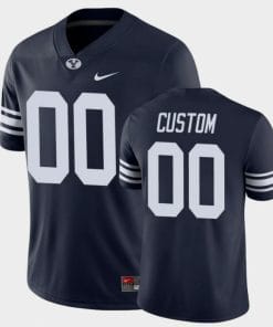 Custom BYU Football Jersey Name And Number NCAA College Game Navy