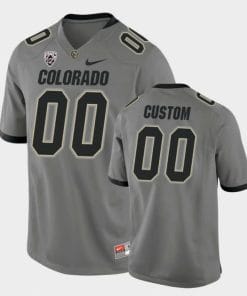 Colorado Buffaloes Custom Jersey Name and Number NCAA College Football Alternate Game Gray