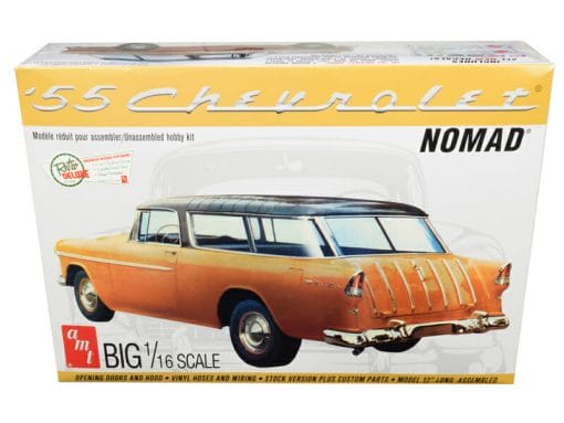 Skill 3 Model Kit 1955 Chevrolet Nomad Wagon 2-in-1 Kit 1/16 Scale Model by AMT, Top Smart Design