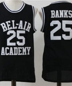 Bel Air Academy #25 Banks Basketball Jersey Black