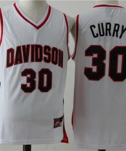 Davidson Wildcats #30 Stephen Curry NCAA Basketball Jersey White
