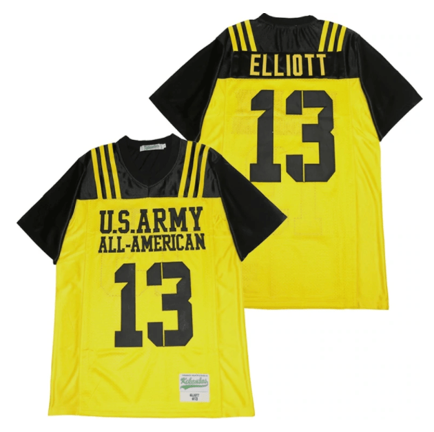 Ezekiel Elliott #13 U.S. Army All-American Football Jersey- Black With –  BuyMovieJerseys