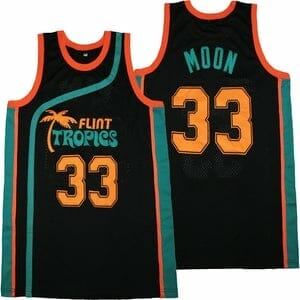 High School Basketball Jersey Jackie Moon #33 Flint Tropics Black