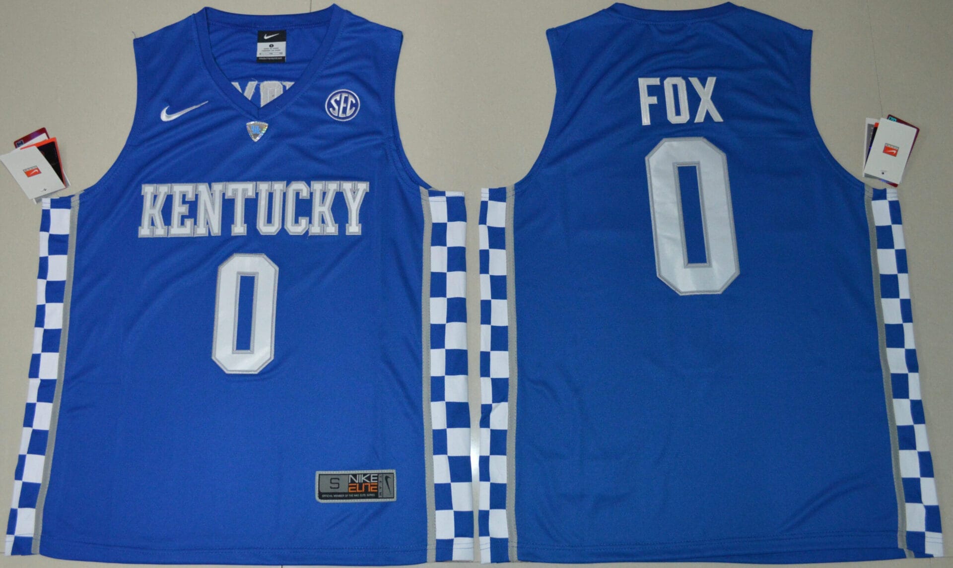 DeAron Fox Kentucky Basketball Jersey