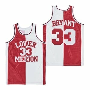 Lower Merion #33 Stitched Men's High School Basketball Jersey Red
