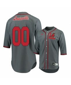 Custom Louisville Cardinals Jersey Name and Number Baseball Gray