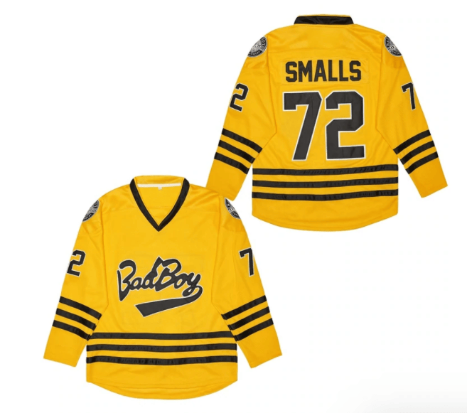 Biggie Smalls #72 Notorious Big Bad Boy Yellow Jersey S