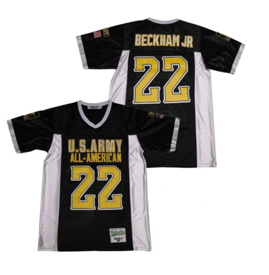 High School Football Jersey Odell Beckham Jr #22 U.S.Army All-American Black