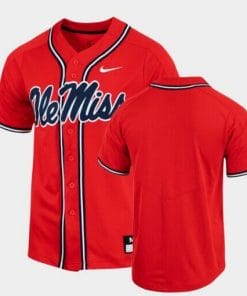 Custom Ole Miss Rebels Jersey Name Number College Baseball Red