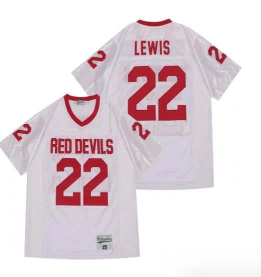 Ray Lewis Miami Jersey #22 Red Devil High School Football White