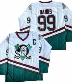 The Mighty Ducks #99 Bank Team Hockey Jersey