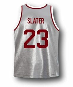 AC Slater #23 Bayside Saved By The Bell Basketball Jersey Grey