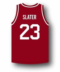 AC Slater #23 Bayside Saved By The Bell Basketball Jersey Maroon