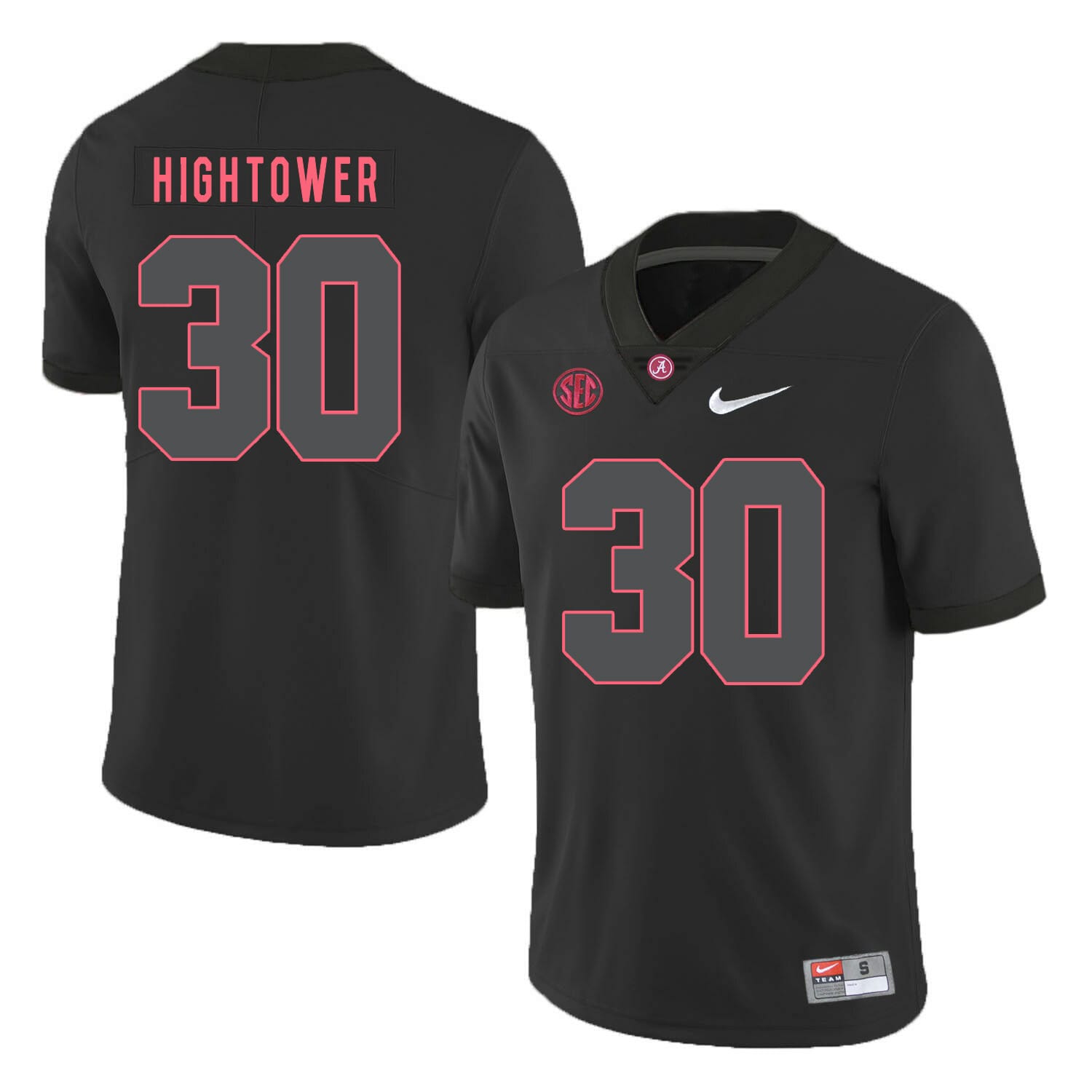 Alabama Crimson Tide Jersey #30 Dont'a Hightower College Football Black