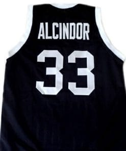 Alcindor #33 Power High School Abdul Jabbar Basketball Jersey Black