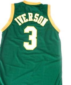 Allen Iverson #3 Bethel High School Basketball Jersey Green