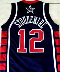 Amare Stoudemire #12 Team USA Basketball Jersey Navy Blue