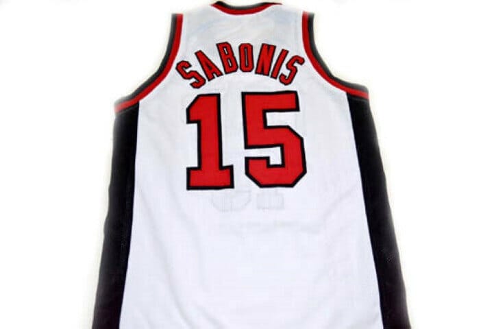 Personalized Mens Movie Basketball Jersey Arvydas Sabonis #15 Stitched  Jerseys