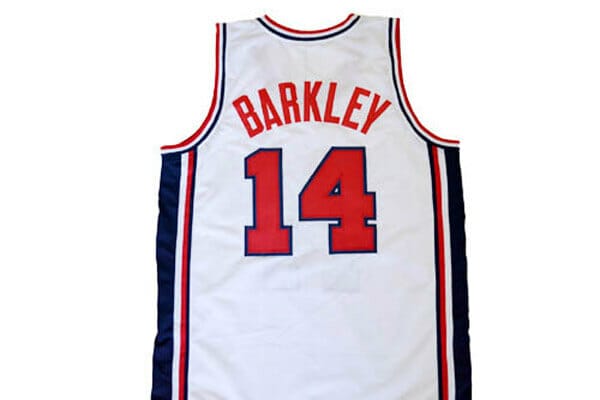 Basketball Jerseys Charles Barkley #14 Team USA Jersey White