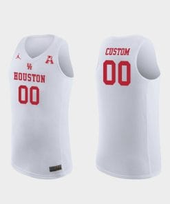 Houston Cougars Jersey Name and Number Custom College Basketball Jerseys Replica White