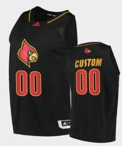 Louisville Cardinals Jersey Name and Number Customizable College Basketball Jerseys Alternate Black