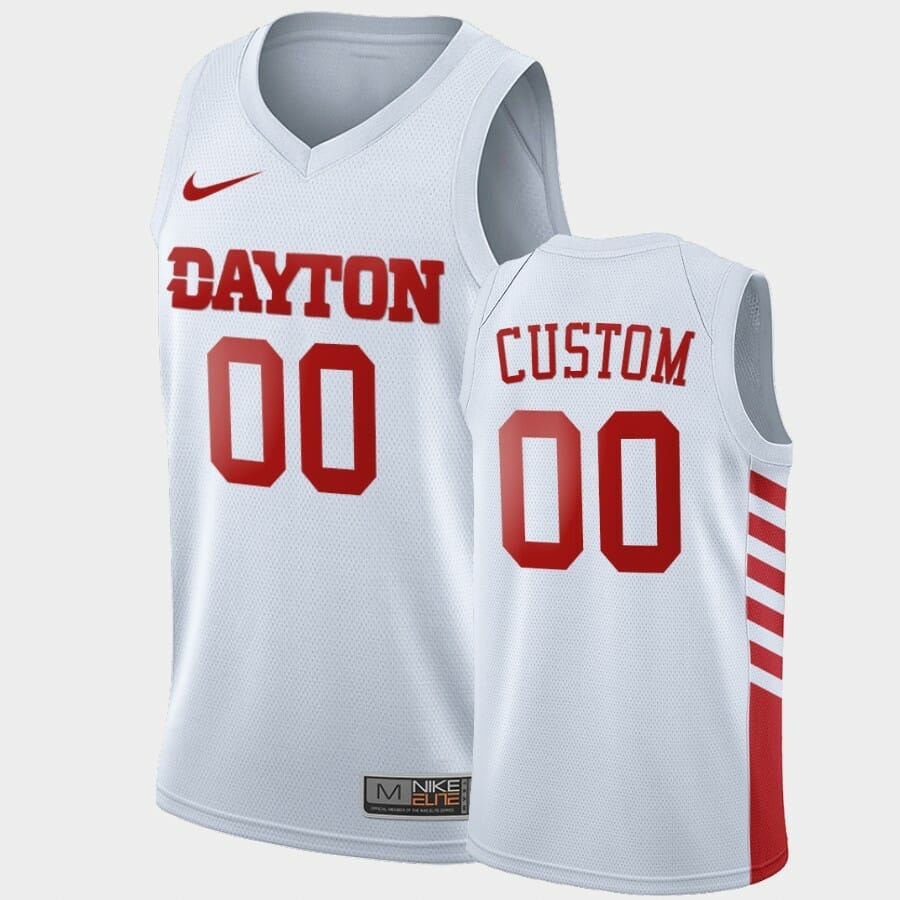 Nacional Suri carpintero Trending] New Dayton Flyers Jersey Custom Basketball White