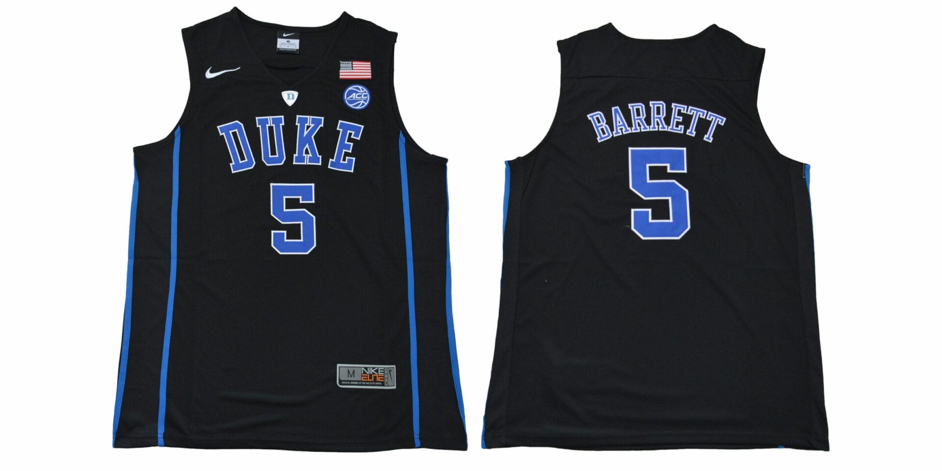 Duke Blue Devils #5 Barrett Basketball NCAA Basketball Jersey Black - Top  Smart Design