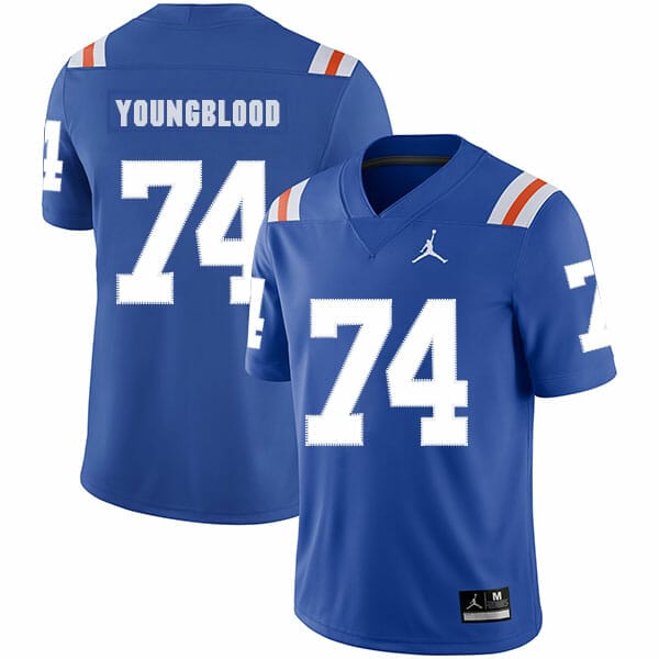 Florida Gators #74 Jack Youngblood NCAA Football Jersey Blue - Top Smart  Design