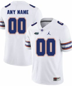 Personalized Florida Gators Jersey Name and Number NCAA College Football White