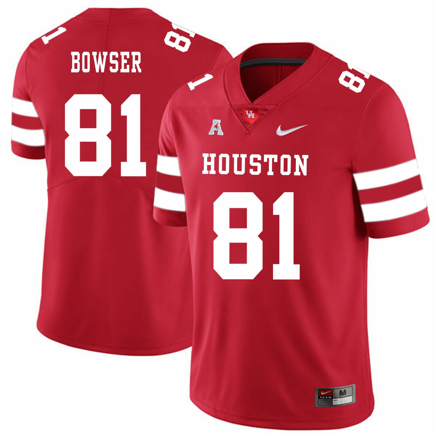 Houston Cougars #81 Tyus Bowser College Football Jersey Gray - Top Smart  Design