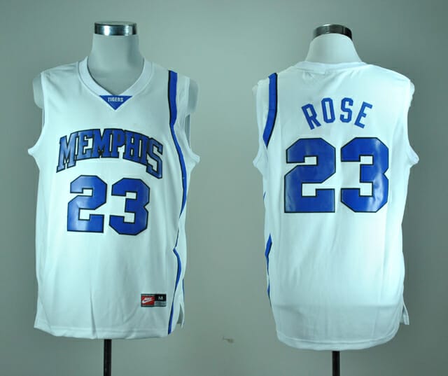 Derrick Rose #23 Jersey of Memphis Tigers Basketball Team - Sizes : S-4XL