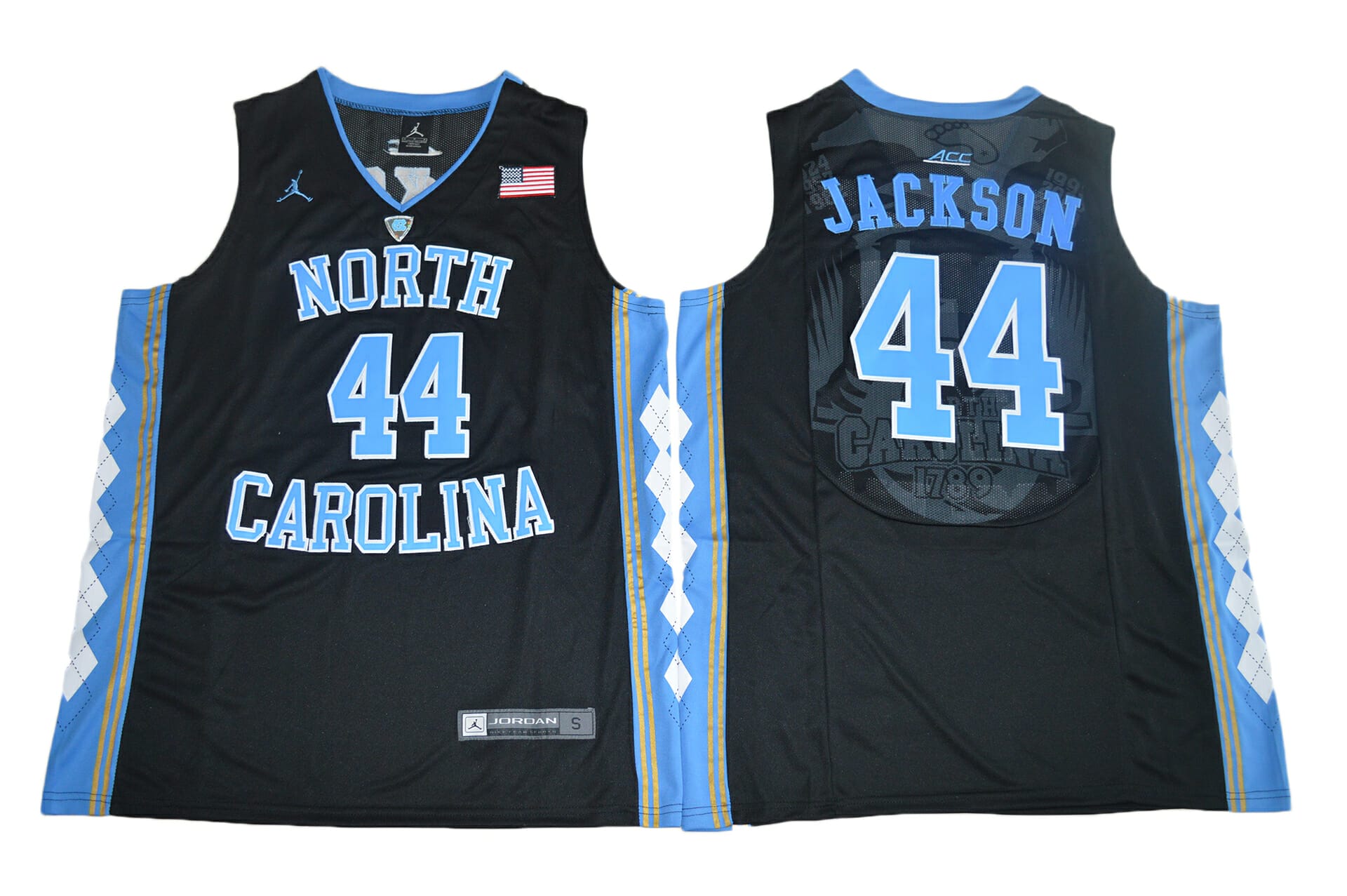 North Carolina Tar Heels Black NCAA Jerseys for sale