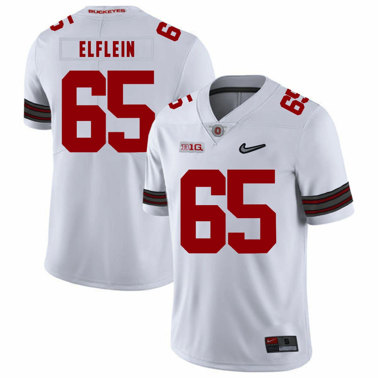 Ohio State Buckeyes #1 Justin Fields Football Jersey White