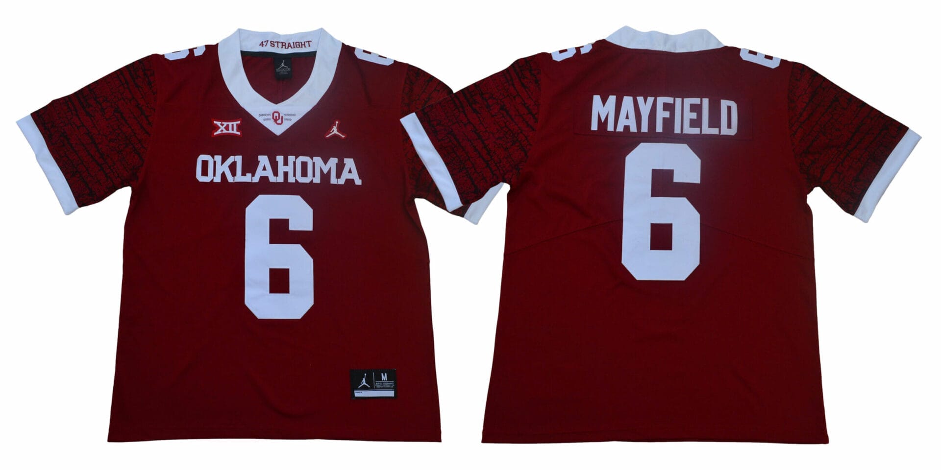 Oklahoma Sooners #6 Baker Mayfield Football Jersey Legendary Red - Top  Smart Design