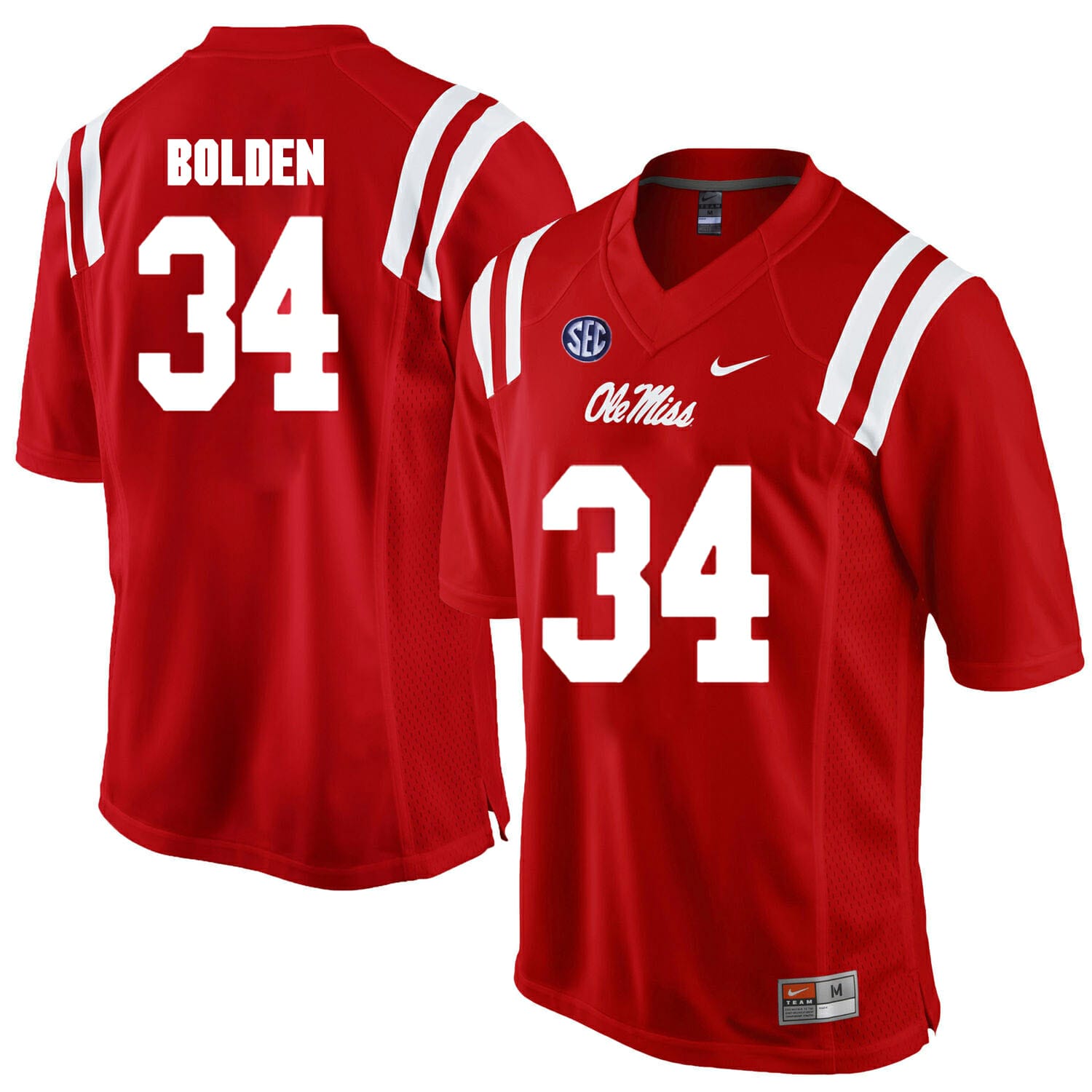 Ole Miss Rebels #34 Brandon Bolden NCAA Football Jersey - Top